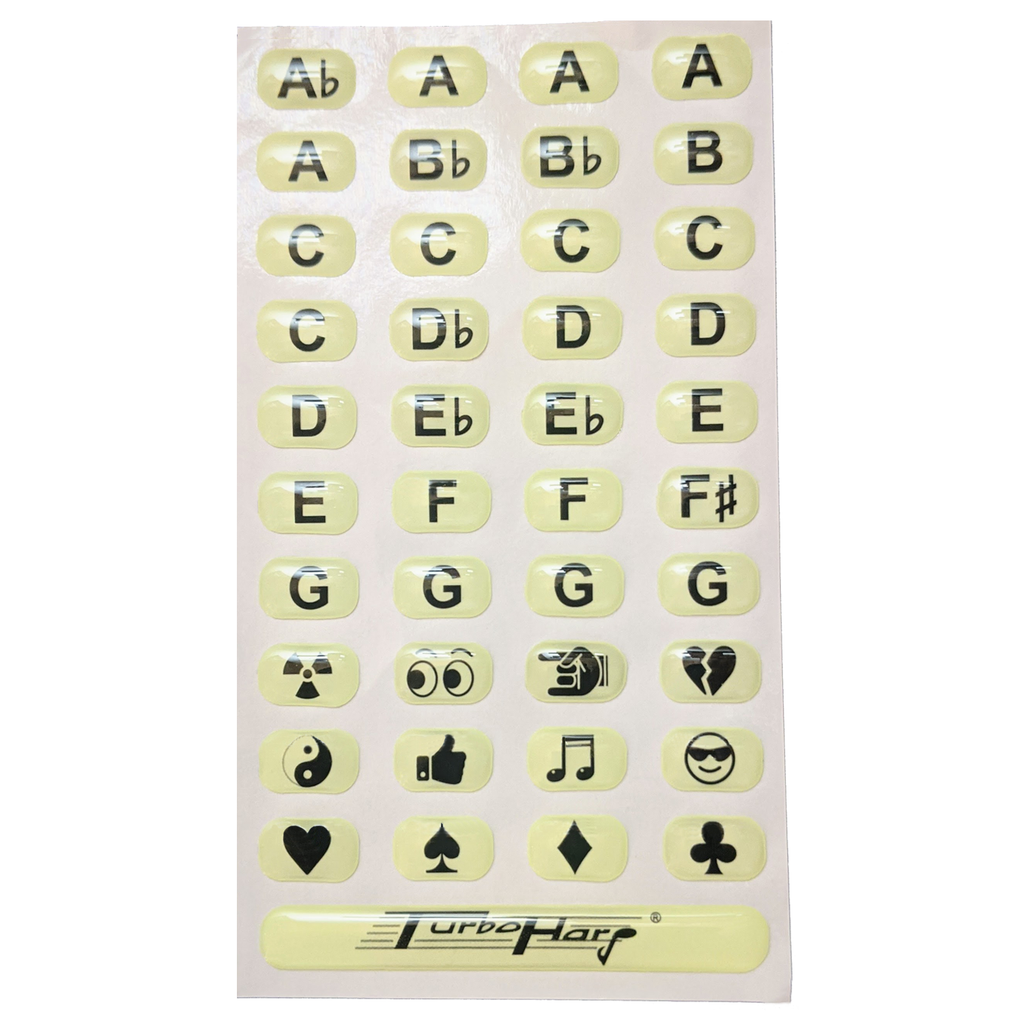 Harmonica Key Label Set of 40