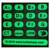 Harmonica Key Label Set of 16