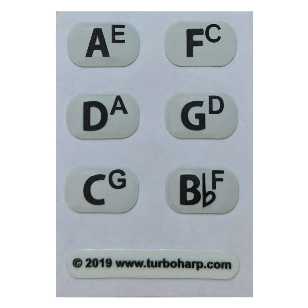 TurboHarp Cross Harp Key Labels