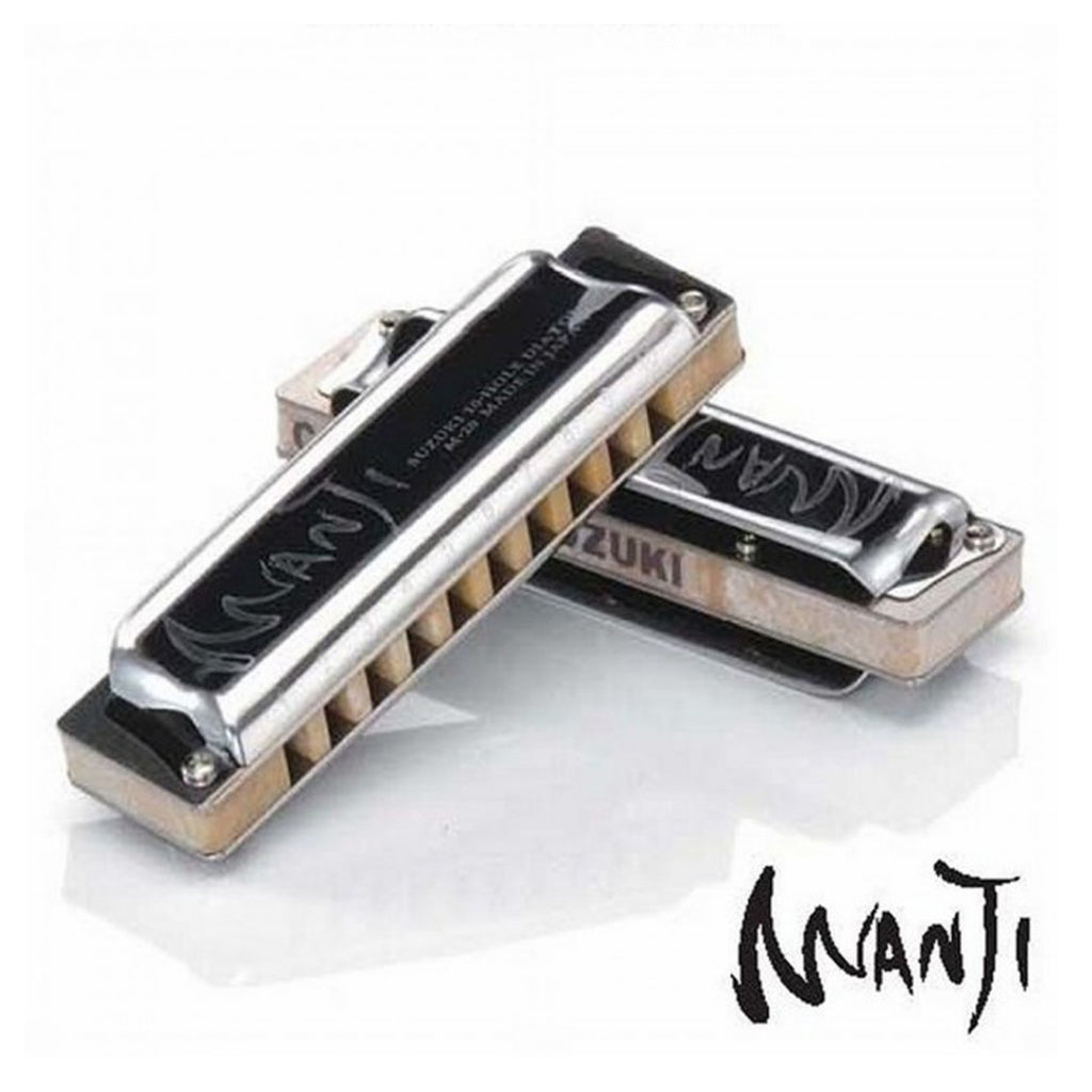 Suzuki Manji - 10 Hole Diatonic Harmonica with a Wood Composite